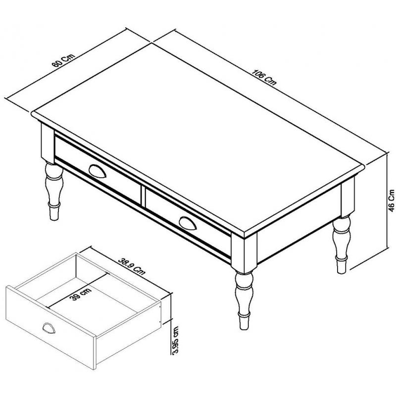 Washington Two Tone Coffee Table